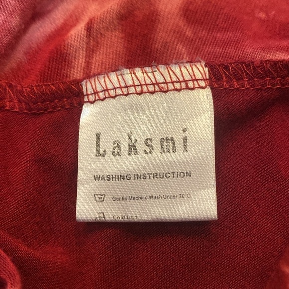Laksmi Dress Sleeveless Tank Top swim cover red hot pink tie dye Size M - Picture 7 of 8